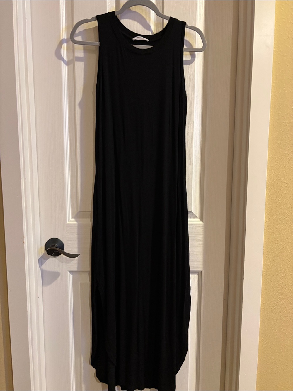 Hount Classic Black Soft Sleeveless Maxi Dress-Swimwear Cover up